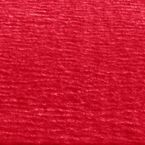 Waschbarer Teppich mit Anti-Rutsch | Flauschiger Flachflor für Badezimmer, Kinderzimmer oder Flur Läufer | Rot